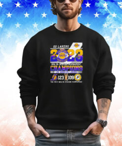 Go Lakers 2023 NBA In Season Tournament Champions Los Angeles Lakers 123 109 Indiana Pacers shirt