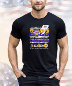 Go Lakers 2023 NBA In Season Tournament Champions Los Angeles Lakers 123 109 Indiana Pacers shirt