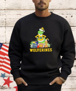 Grinch and dog Michigan Wolverines Football shirt