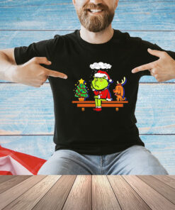 Grinch on the Shelf Christmas cartoon shirt