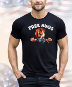 Horror Movie Child’s Play Chucky free hugs shirt