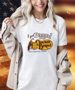 I got pegged at cracker barrel old country store print casual shirt