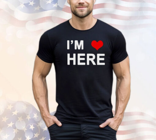 I’m here Wyoming map shirt