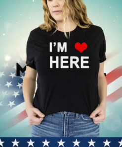 I’m here Wyoming map shirt