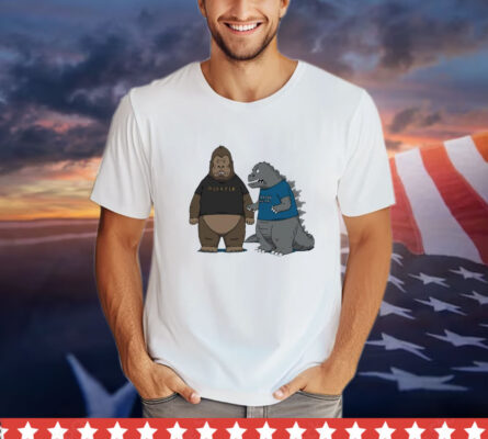 King Kong and Godzilla Beavis and Butt-head stupid kaijus monsters shirt