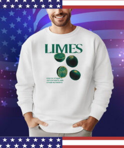 Limes high in vitamin c antioxidants and other nutrients 2023 shirt