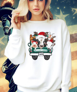 Merry Christmas farm truck shirt