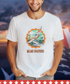 Miami Dolphins X Duvin Designs Co. cream setting sail shirt