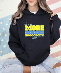 Michigan Wolverines who’s got more wins than us nobody shirt