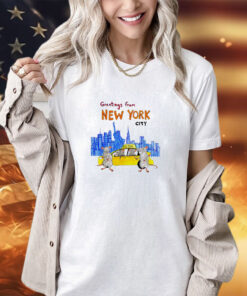 Mouse taxi greetings from New York City shirt