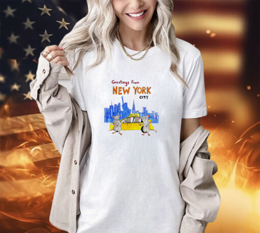 Mouse taxi greetings from New York City shirt