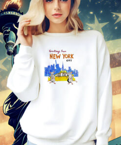 Mouse taxi greetings from New York City shirt