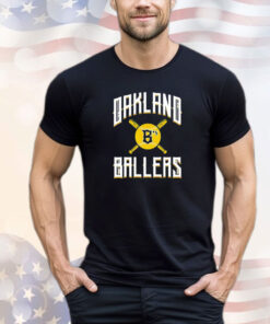 Oaklandish Oakland Ballers Bat logo shirt