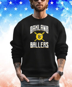 Oaklandish Oakland Ballers Bat logo shirt