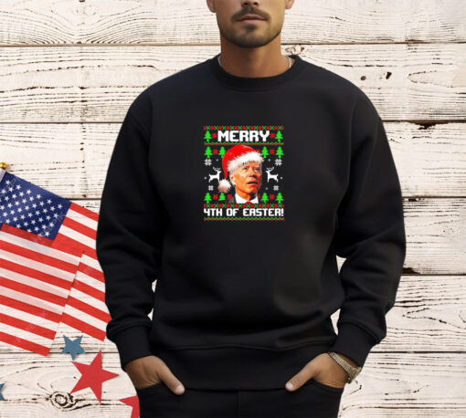 Official Santa Joe Biden merry 4th of easter Christmas T-shirt