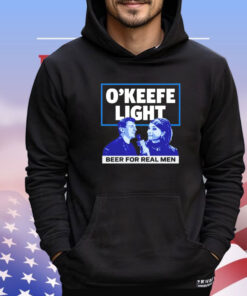 O’keefe light beer for real men t-shirt