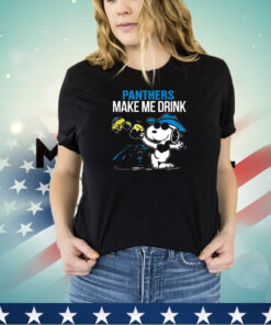 Panthers Snoopy Make Me Drink shirt