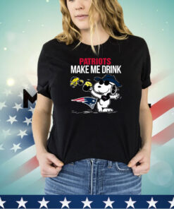 Patriots Snoopy Make Me Drink shirt