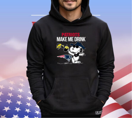 Patriots Snoopy Make Me Drink shirt