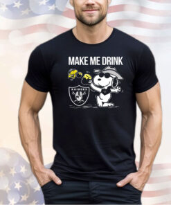 Raiders Snoopy Make Me Drink shirt