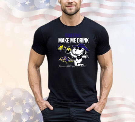 Ravens Snoopy Make Me Drink shirt