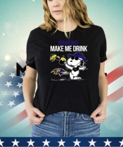 Ravens Snoopy Make Me Drink shirt