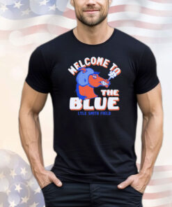 Royal Boise State Broncos Welcome To The Blue Lyle Smith Field shirt