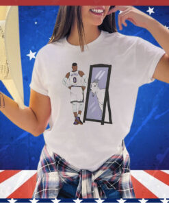 Russell Westbrook Los Angeles Lakers mirror goat shirt