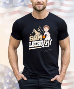 Sam Lecholat 2023-2024 basketball baseball cartoon shirt