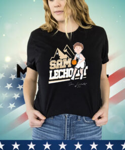 Sam Lecholat 2023-2024 basketball baseball cartoon shirt