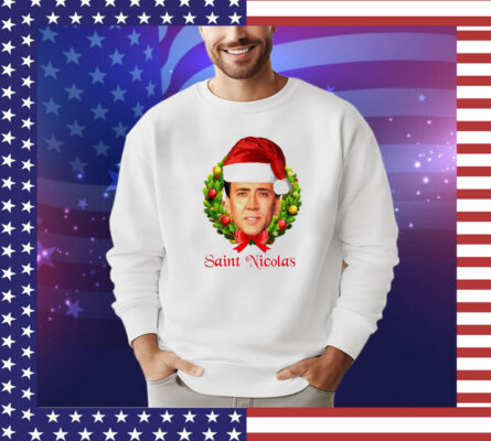 Santa Saint Nicolas cage Christmas shirt