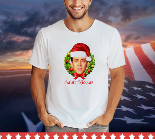 Santa Saint Nicolas cage Christmas shirt