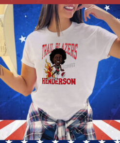 Scoot Henderson Portland Trail Blazers Caricature shirt