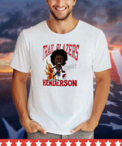 Scoot Henderson Portland Trail Blazers Caricature shirt