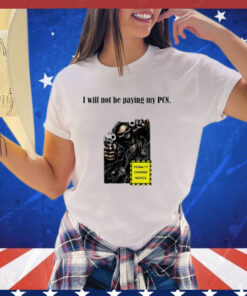 Skull I will not be paying my PCN penalty charge notice shirt