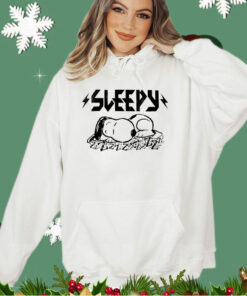 Snoopy Peanuts sleepy light wash shirt