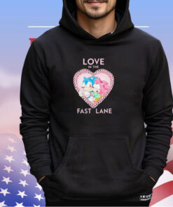 Sonic and Amy Rose love in the fast lane shirt