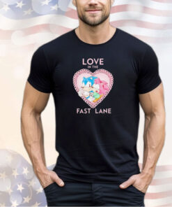Sonic and Amy Rose love in the fast lane shirt