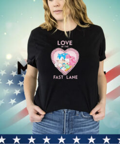 Sonic and Amy Rose love in the fast lane shirt