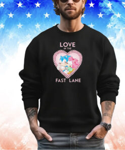 Sonic and Amy Rose love in the fast lane shirt