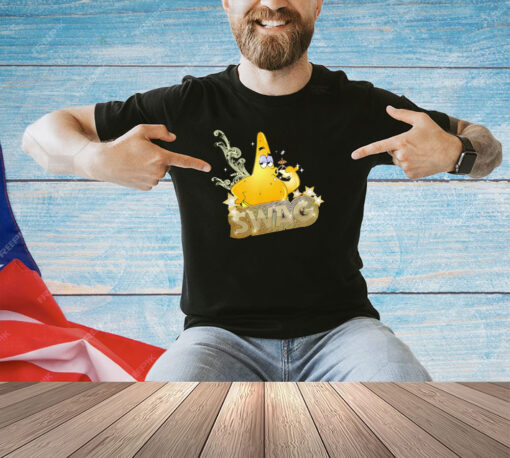 Spongebob Squarepants Patrick gold swag T-shirt