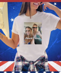 Sydney Sweeney take a photo almost friday shirt