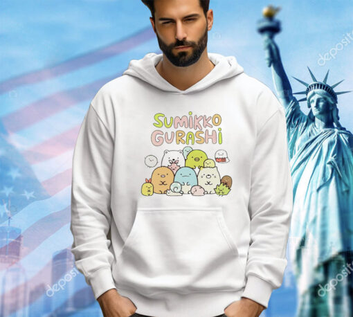 Team Sumikko Gurashi uniting cuteness and friendship shirt