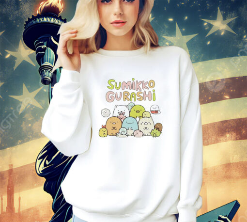 Team Sumikko Gurashi uniting cuteness and friendship shirt