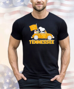 Tennessee Volunteers Snoopy driving car shirt
