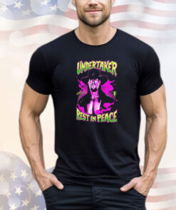 The Undertaker Rest in Peace Glow Ink signature shirt