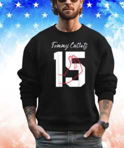 Tommy Cutlets Football Quarterback, NY Italian Hand Gesture Shirt