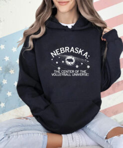 Trending Nebraska the center of the volleyball universe shirt