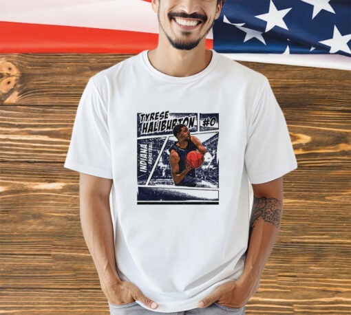 Tyrese Haliburton Indiana Pacers Comic shirt