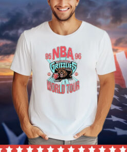 Vancouver Grizzlies NBA World Tour 95 96 bust out vintage shirt